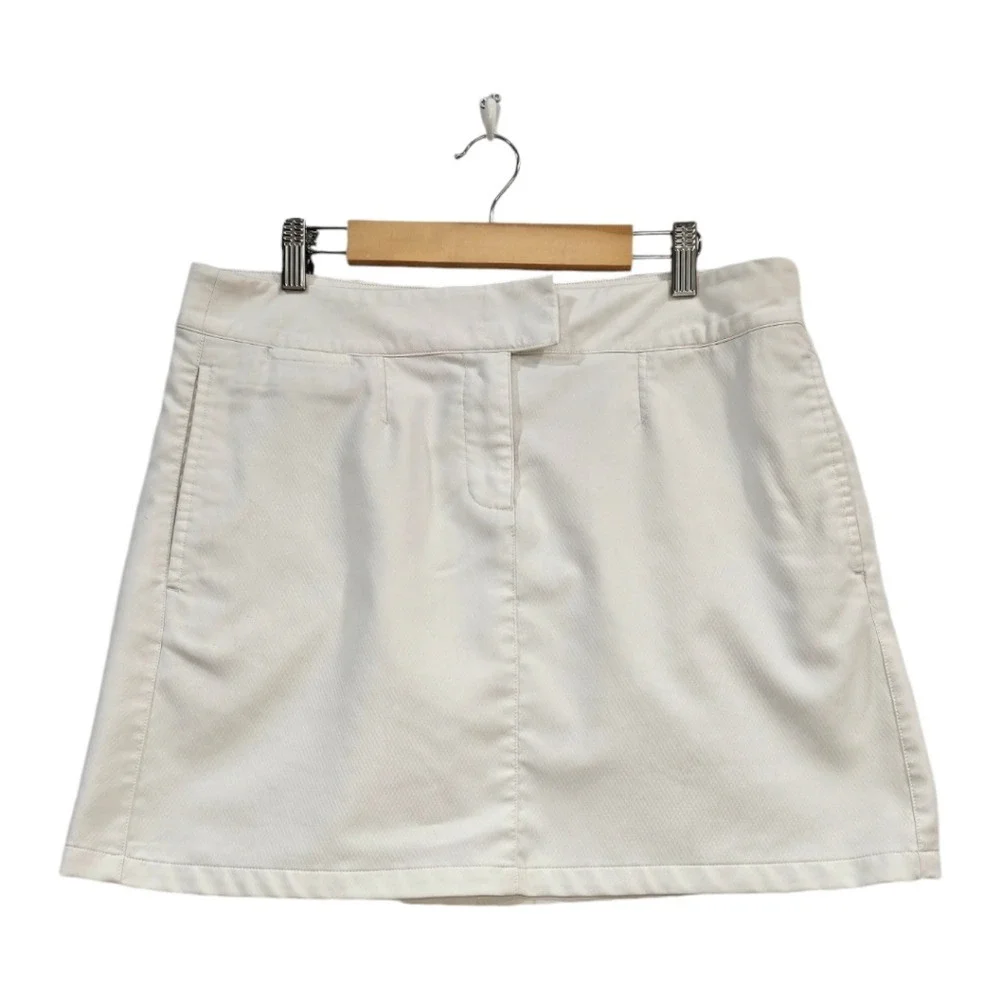 Puma Womens White Golf Skirt‎ Skort 10 Stretch Athletic Pickleball Tennis